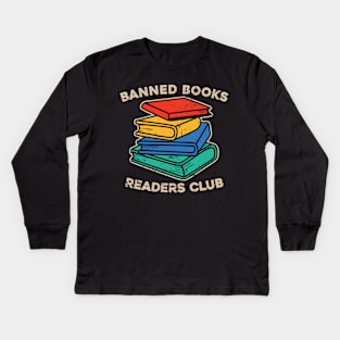 Banned Books Readers Club Kids Long Sleeve T-Shirt